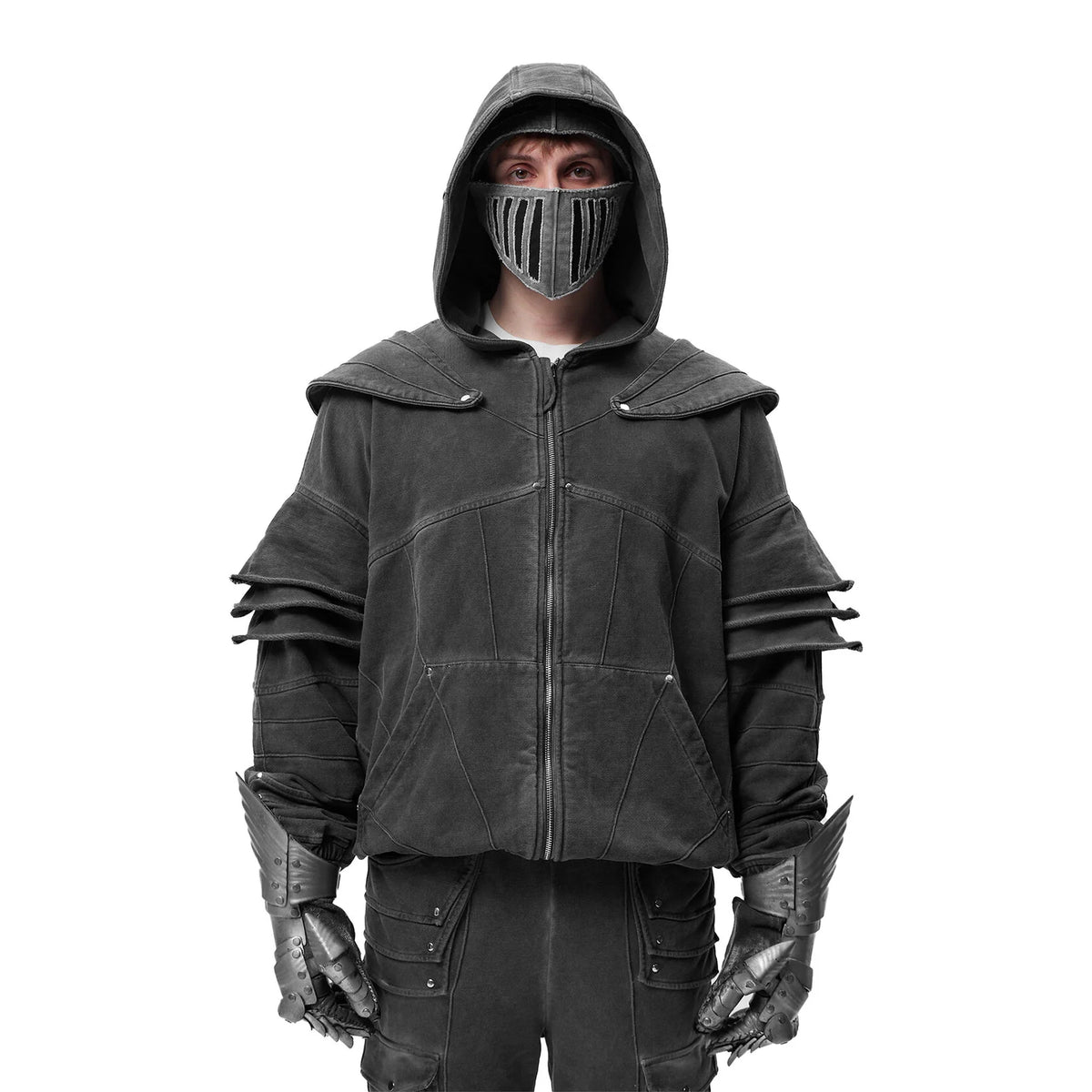 SILVER OSIRIS ZIP HOODIE