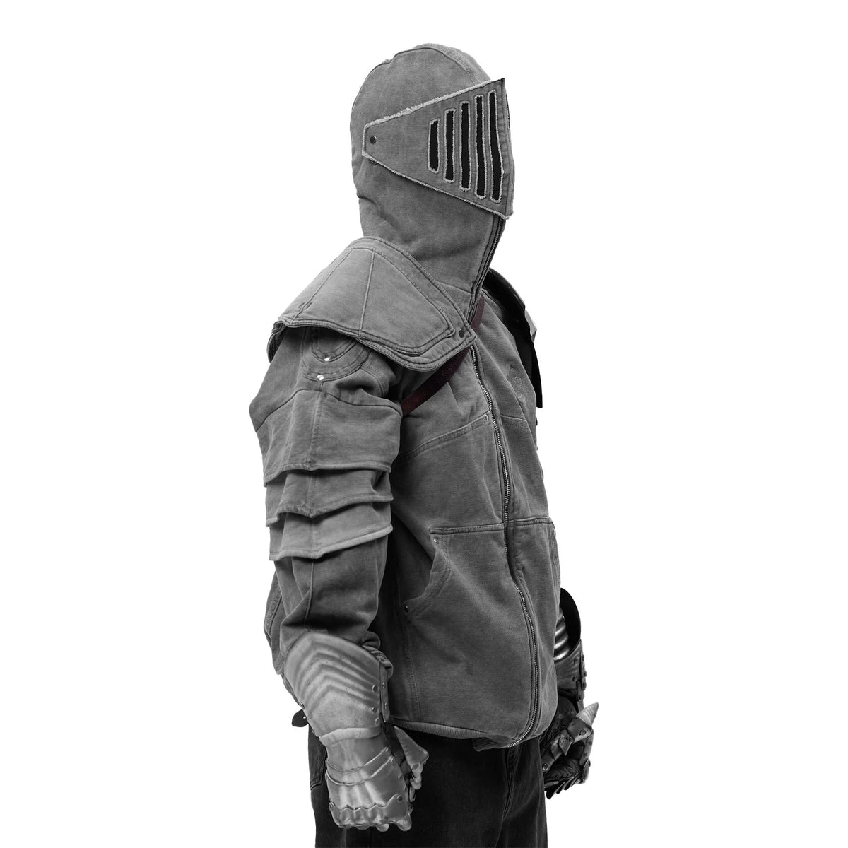 GREY KNIGHT FULL ZIP HOODIE