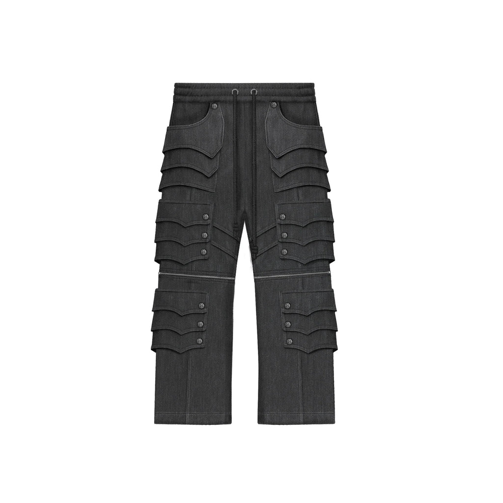 SILVER CARGO PANTS